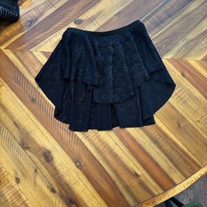 Motionwear Black Lace Skirt for Kids